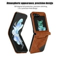 thumbnail image 2 of Compatible for Samsung Galaxy Z Flip 5 Wallet Case with Credit Card Slot, Premium PU Leather Flip Shockproof Anti-Scratches Slim Fit Cover for Samsung Galaxy Z Flip 5,Brown, 2 of 7