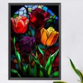 thumbnail image 1 of Cuadros Decorativos Pintura de diamante 5D DIY taladro redondo completo parcial AB tulipán vidrieras hogar arte DQrwqpou  embutido en tela, 1 of 9