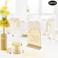thumbnail image 5 of 20 Pcs Wedding Table Numbers Gold Acrylic Freestanding Tabletop Numbers 1-20, 5 of 5
