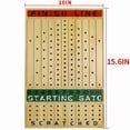 thumbnail image 7 of Wood Horse Race Board Game Set, 15.6" x 10", 2-11 Players, 11 Metal Horses, Dice & Cards, 7 of 7