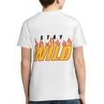 thumbnail image 6 of Ben Azelart Stay Wild Kids T-Shirt 3d Printed Graphic T-Shirts Boys And Girls Short Sleeve Shirts For Youth Kids X-Small, 6 of 7