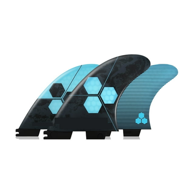 Honeycomb Fiberglass Performance Surfboard Fins Thruster (3 Fins) Dual Twin Tab Size