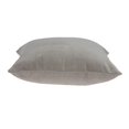 thumbnail image 3 of Parkland Collection PILE11212P Emma Grey Square Transitional Pillow Cover with Poly Insert - 20 x 20 x 7 in., 3 of 6
