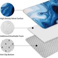 thumbnail image 5 of Light Blue Marble Flow Pattern Bathroom Rugs Sets 3 Piece,Toilet Cover Set,Absorbent Non Slip Bathroom Mats Sets with U-Shaped Contour Rug Toilet Rug Set, 5 of 5