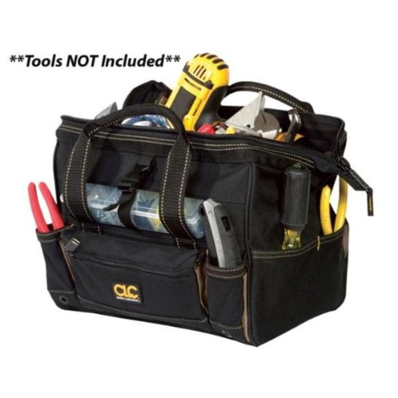 CLC 21-Pocket 12 In. Tool Bag with Top-Side Tray
