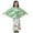 R/1084Green, variant on Vividxx Girls Southeast Asian Leaf Print Batwing Tops And Dress Sets Casual Outfits Sets For Daily Wear Summer Clothes For Kids Age 3-15 Toddler O-Neck Lovely Dailywear