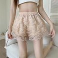 thumbnail image 5 of Sweet 5 Layered Ruffle Lace Frilly Cake Shorts Japanese Women Girls Casual Safety Shorts Wide Leg Pettipants Knickers, 5 of 9