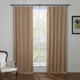 thumbnail image 4 of TWOPAGES Natural Linen Curtain for Window with Room Darkening Lined, Walnut 50Wx120L Kyla Collection ( 1 Panel ), 4 of 4