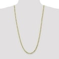 thumbnail image 5 of Avariah Diamonds Solid 14K Yellow Gold 5mm Flat Figaro with Lobster Lock Chain - 20", 5 of 8