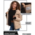 thumbnail image 6 of Steve Madden Women's Hooded Packable Quilted Puffer Jacket, 6 of 7