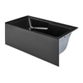 thumbnail image 2 of Voltaire 60" x 32" Right-Hand Drain Alcove Bathtub with Apron in Matte Black, 2 of 11