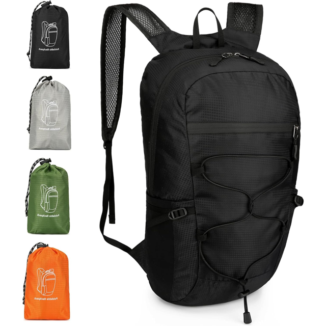 Petit Sac à Dos de Randonnée Pliable et Compact - Sac de Jour Pliable Léger et Durable pour Hommes et Femmes, Idéal pour la Randonnée, le Voyage et les Aventures en Plein Air