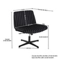 thumbnail image 6 of CQSXDA Wide Seat Adjustable Swivel Criss Cross Chair, for Office and Vanity Use, Ergonomic Design, 6 of 9
