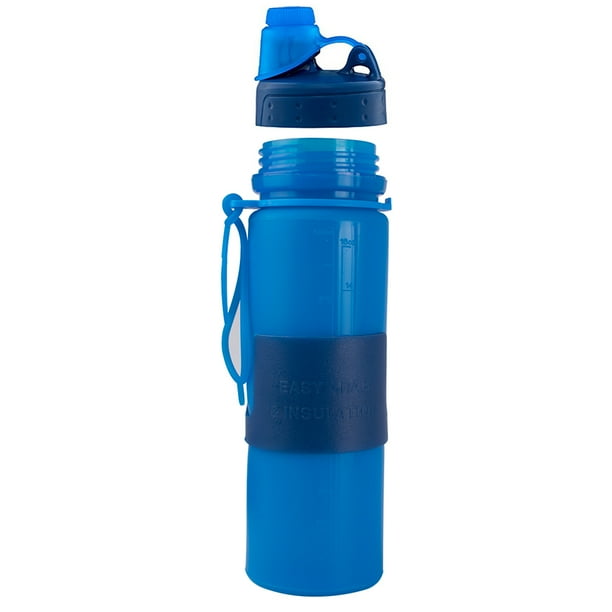 Download Silicone Water Bottle Foldable Collapsible Anti Leakage, Leak Proof Twist Cap, BPA Free FDA ...