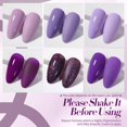 thumbnail image 3 of Set de esmaltes de uñas en gel Born Pretty Purple, 6 colores Soak Off, 3 of 8
