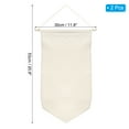 thumbnail image 2 of Uxcell 21" Length Enamel Pin Display Banner Canvas Pin Banner Wall Hanging Banner Beige 2 Pack, 2 of 5