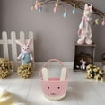 thumbnail image 6 of LZLINGMEI Bunny Basket with Handle,Gift Basket Gifts Tote Bags Egg Hunt Basket for Boys, Girls, 6 of 13