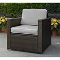 thumbnail image 1 of Crosley Palm Harbor Wicker Patio Arm Chair in Brown and Gray, 1 of 8