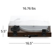Fluance RT85 Reference High Fidelity Vinyl Turntable Record Player with Ortofon 2M Blue Cartridge, Acrylic Platter, Speed Control Motor, High Mass MDF Wood Plinth, Vibration Isolation Feet - Walnut