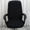 thumbnail image 3 of 2X Office Chair Cover Elastic Siamese Office Chair Cover Swivel Chair Computer Armchair Protective Cover(Black), 3 of 6