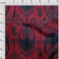 thumbnail image 2 of oneOone Organic Cotton Poplin Twill Fabric Ethnic Ikat Decor Fabric Printed BTY 42 Inch Wide, 2 of 4