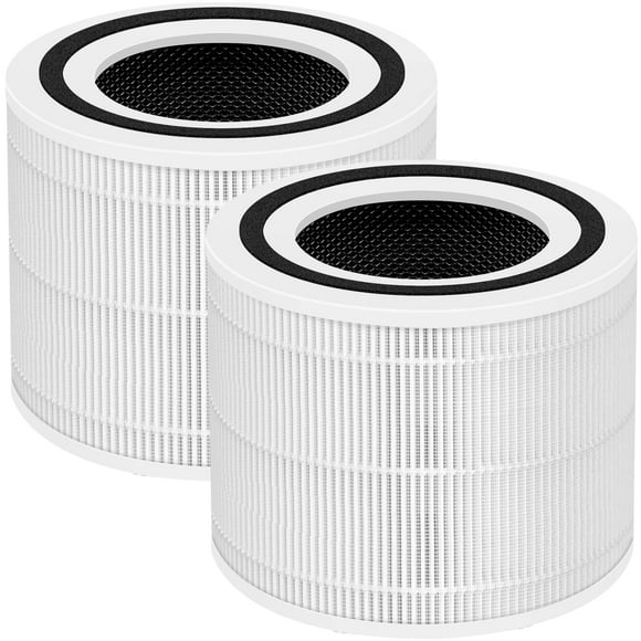 Core 300 Replacement Filter for LEVOIT Core 300 and Core 300s Air Purifier,3-in-1 True HEPA Filter with Activated Carbon Pre-Filter, Compare to Part No. Core 300-RF,2 Pack,White