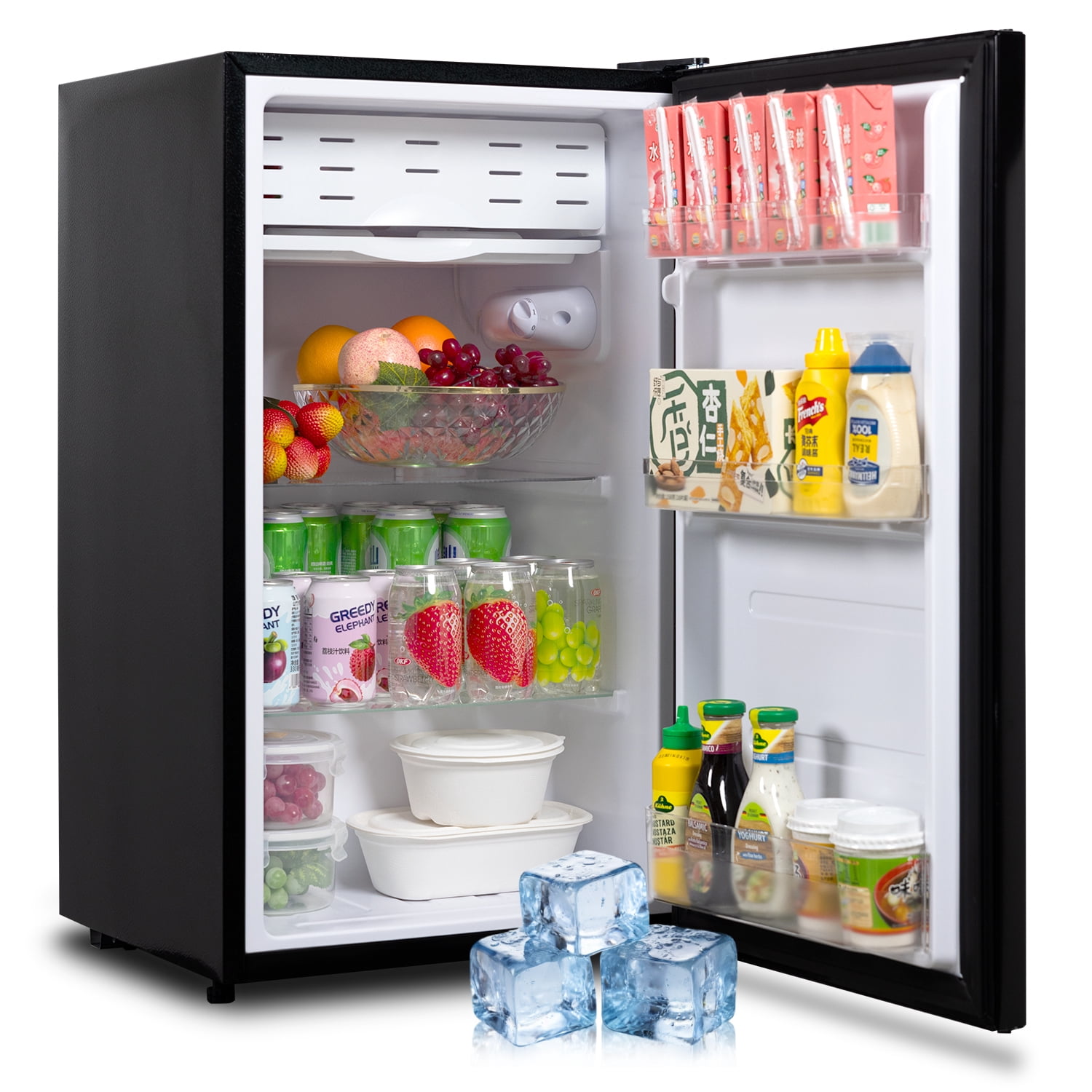 Smeta 3.2 Cu ft Compact Refrigerator 115V Quiet Fridge Fresh Food Energy Saving Home Office Bedroom