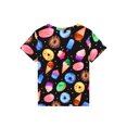 thumbnail image 6 of QEFJNO Kids Girls Pajamas Set 2 PCS Short Sleeve Top and Shorts Pants for Toddler Girls Donut Pjs Size 3-12Y, 6 of 14