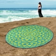 thumbnail image 2 of Impressions Cotton Modern Round Beach Towel, 2 of 6