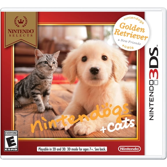 Juego Nintendo Nintendogs + Cats Golden Retriever 3DS