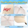 thumbnail image 4 of Gorra de béisbol ajustable de 49 a 52 cm para primavera y verano, para niños y niñas, con protección solar, color beige, 4 of 5