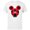 White, variant on Disney Mickey Mouse SON Holiday Family - Short Sleeve Cotton T-Shirt for Adults - Customized-Black