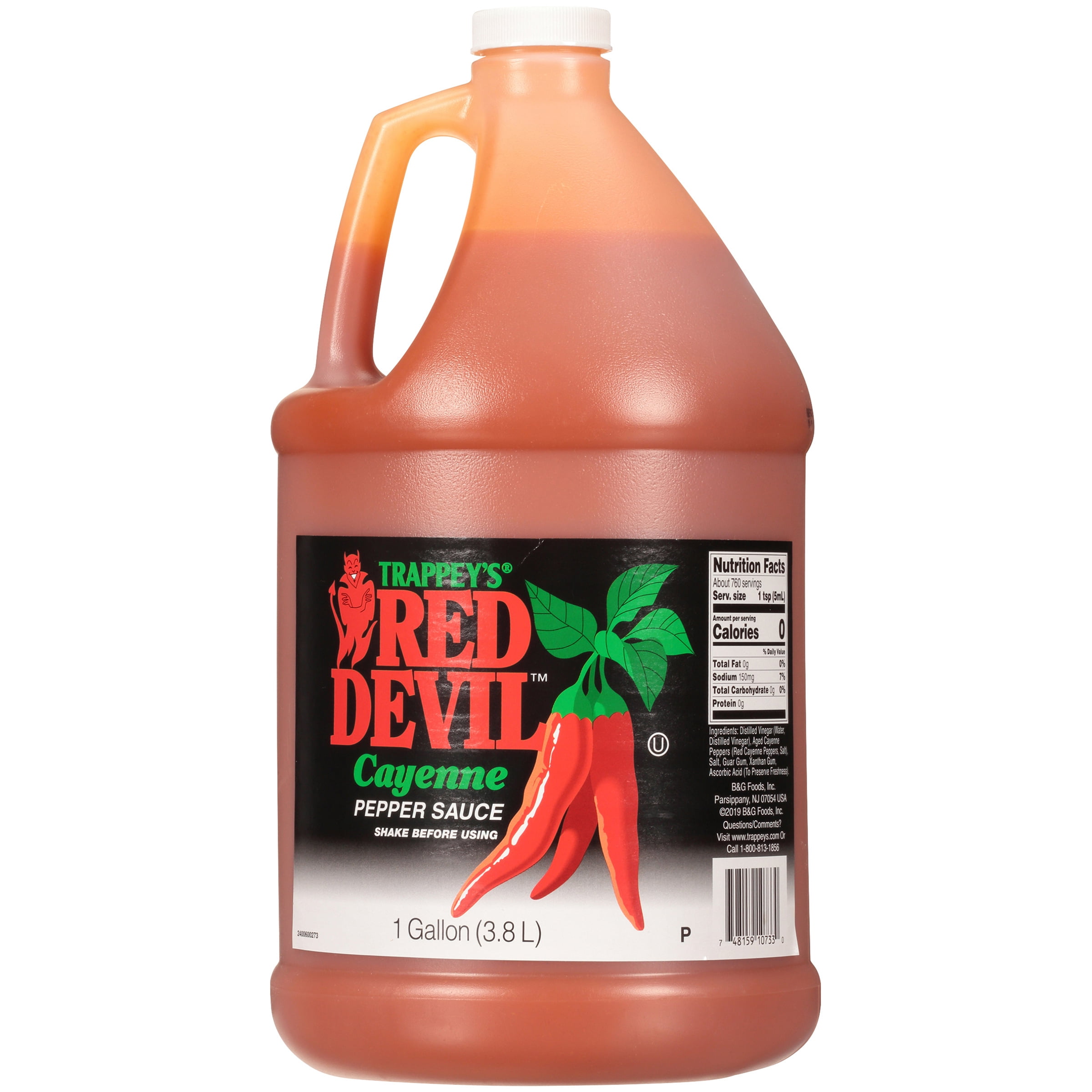 Trappey's Red Devil Cayenne Pepper Sauce, 1 Gallon