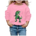 thumbnail image 3 of Daznico Chandail à Capuchon et Chandails en Molleton pour Filles, Sweat à Capuche Imprimé Mignon Col Rond Manches Longues, Taille 7-8 Ans, 3 of 3
