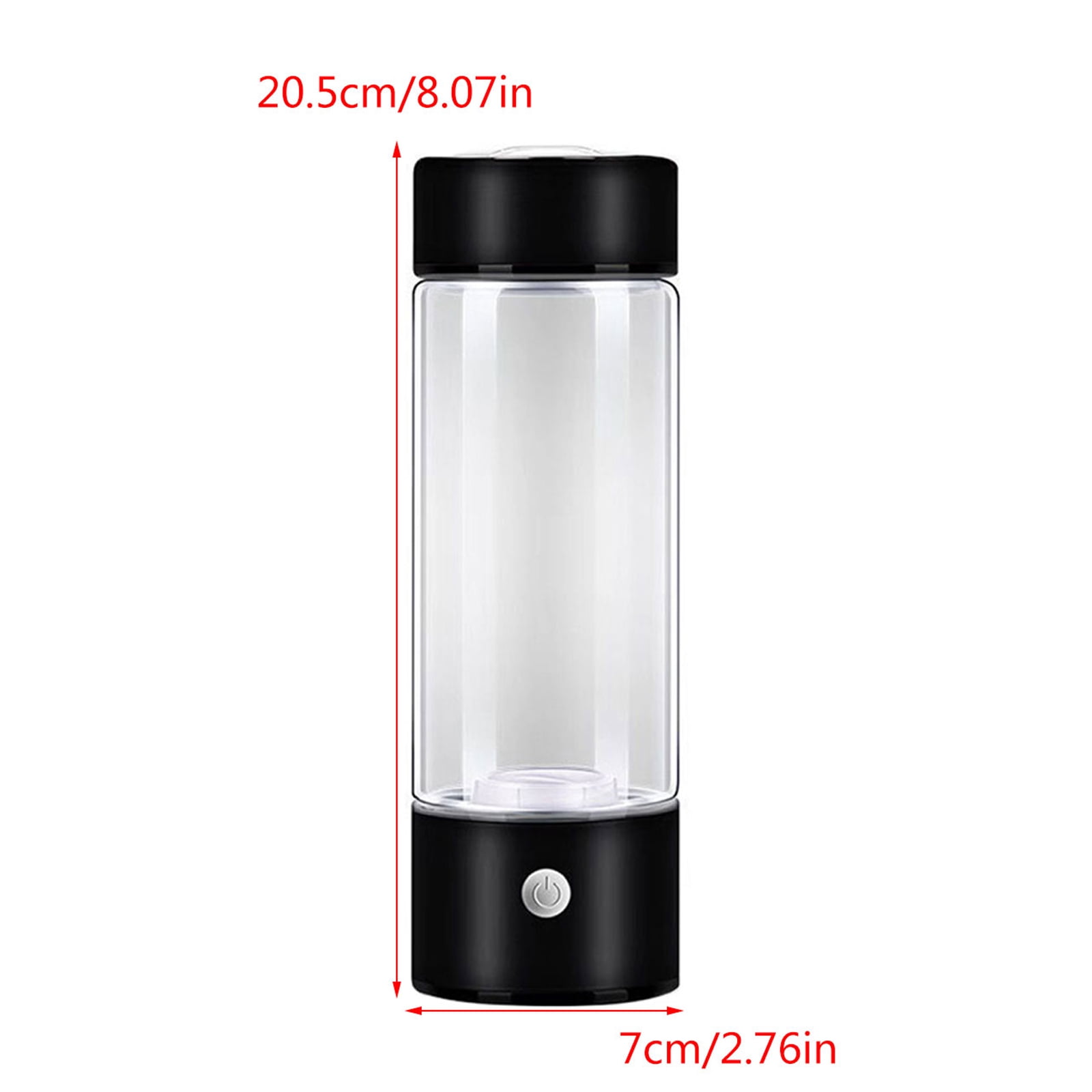 Acahhotxx Hydrogen Bottle, Water Cup Hydrogen-Rich Water Cup Water Generator Glass for - Black