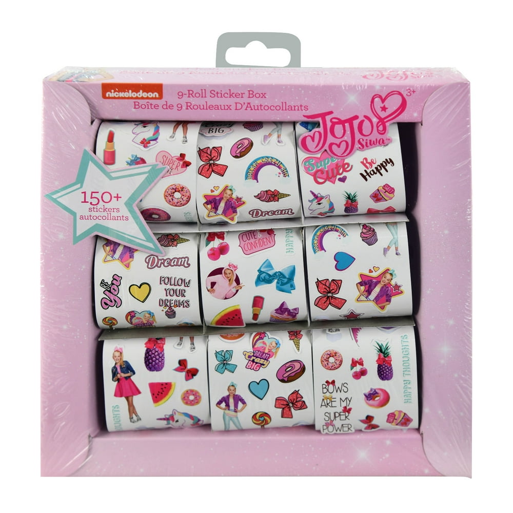 JOJO Siwa 9 Roll Sticker Box Case Pack of 144 - Walmart.com - Walmart.com