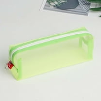Kbndieu Nylon Transparent Mesh Pencil Case Large-capacity Pencil Pouch Cute Storage Pencil Bag
