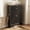 Black, variant on Large Fluted Shoe Storage Cabinet with Metal Legs, Narrow 4-Tier MDF Creedenza