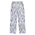 thumbnail image 2 of FORMRS Kids Pajama Pants with Pockets Size 9-10Y Boys Lounge Sleep Bottoms, Watercolor Lavender Pattern, 2 of 8