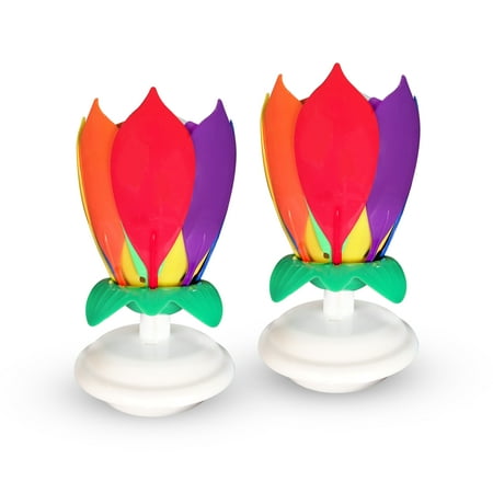 Petal Shaped Incredible Candle, 2ct