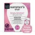 thumbnail image 3 of (6 pack) Summer’s Eve Simply Sensitive Daily Feminine Wipes, Removes Odor, pH Balanced, 12 count, 3 of 18