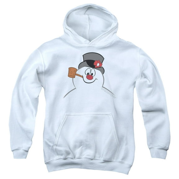 Frosty The Snowman - Frosty Face - Youth Hooded Sweatshirt - Small