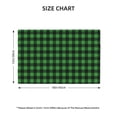 thumbnail image 2 of Placemats Set of 4 / 6, Green Gingham Buffalo Plaid Placemats for Dining Table Indoor/Outdoors Heat Resistant Washable Placemats 18" x 12", 2 of 8