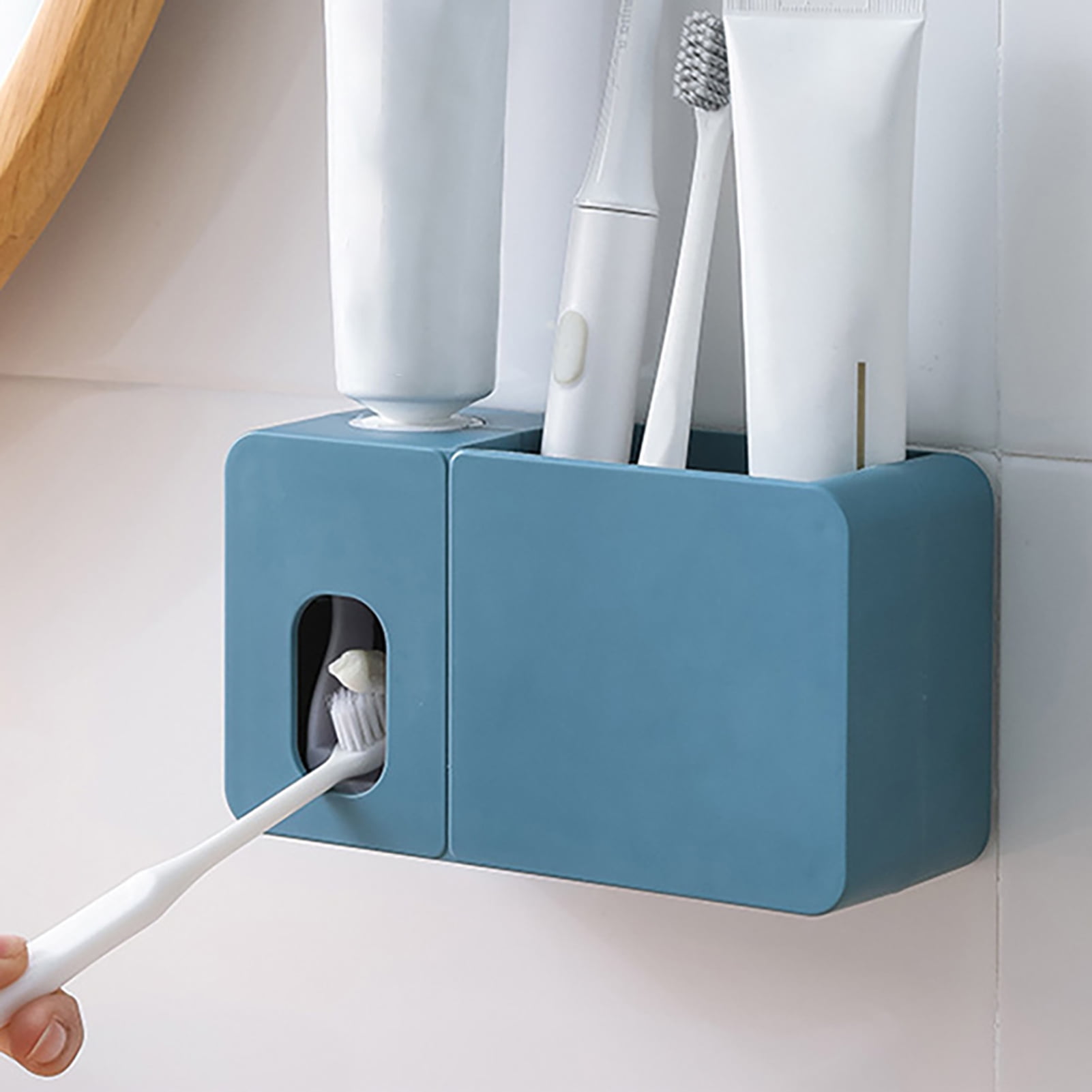 Cheers US Toothbrush Holder Wall Mounted with Toothpaste Dispenser for  Bathroom-Automatic Electric Tooth Pastetooth Squeezer-Bathroom Organizer  Storage Accessories Set for Kids - Walmart.com