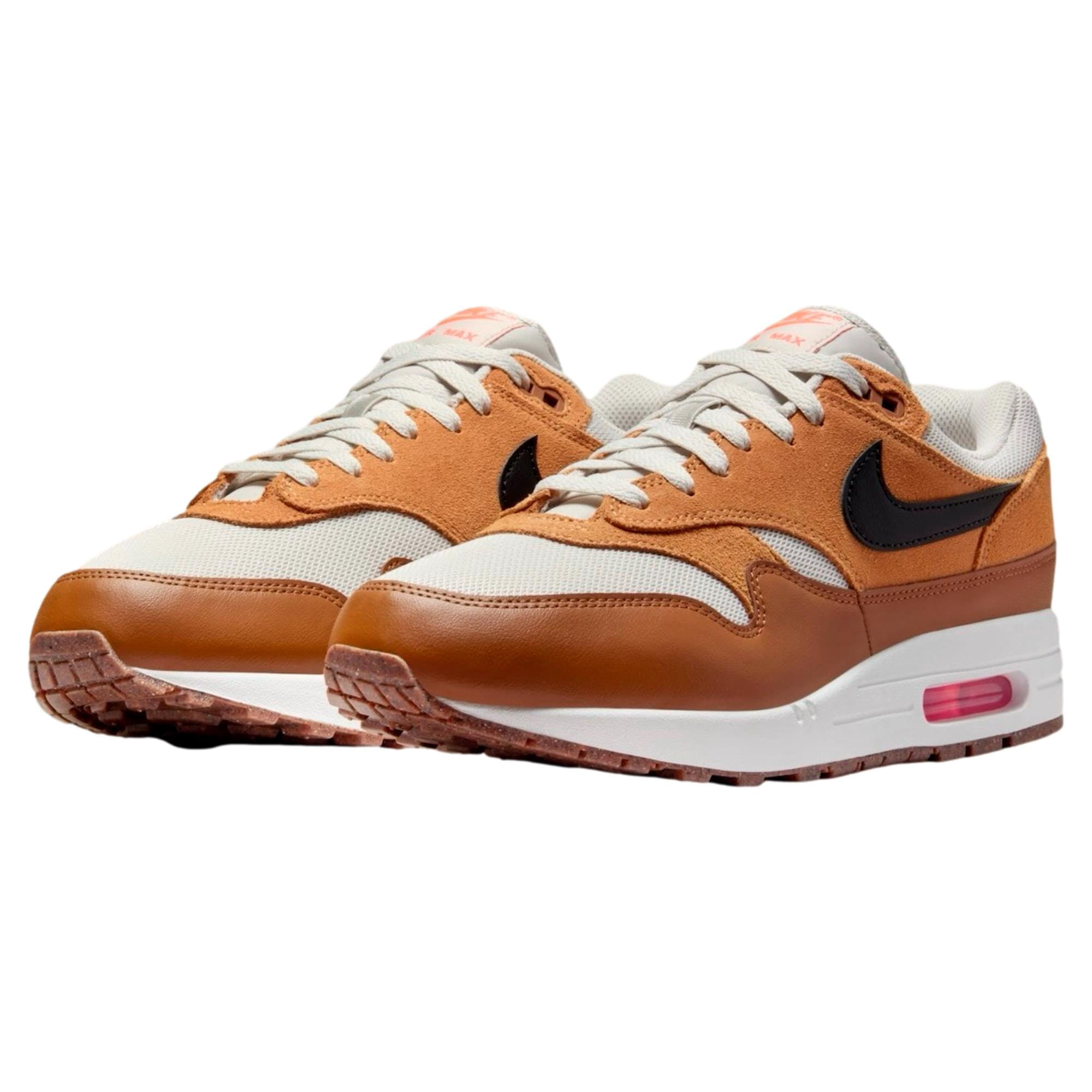 Men's Nike Air Max 1 ESS Light Bone/Black-Flax (FZ5808 004) - 8.5