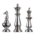 thumbnail image 2 of 3 Pieces Chess Statues Chessman Figurine, Novelty Chess Pieces Queen Sculpture Arrangement Livingroom Tabletop Decoration Home Decor, 2 of 8