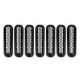 thumbnail image 2 of BFY 7 PCS/Sets Car Front Grille Trim Inserts Mesh Grill Guard Cover Black 7pcs ABS plastic for Jeep Wrangler JK, JKU, Unlimited, Sports, Sahara, Freedom, Rubicon 2-Door & 4-Door 2007-2017, 2 of 7