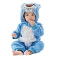 thumbnail image 1 of Body De Bebé Canastilla Onesies Para Niño Pequeño Unisex Mameluco Invierno Otoño Mono De Franela Animal Cosplay Trajes Azul Odeerbi LM103-1749, 1 of 5