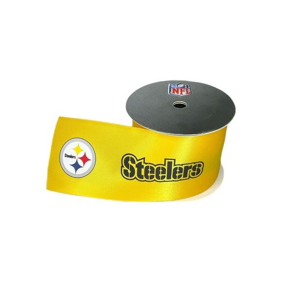Steelers Printed Ribbon 2 1/4"-Inch Width, 15 Foot Spool
