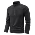 thumbnail image 1 of pstuiky camisas de manga larga para hombre, Camisa blusa transpirable de manga larga con cuello alto y color liso a la moda informal para hombre camisetas de hombre m, 1 of 3